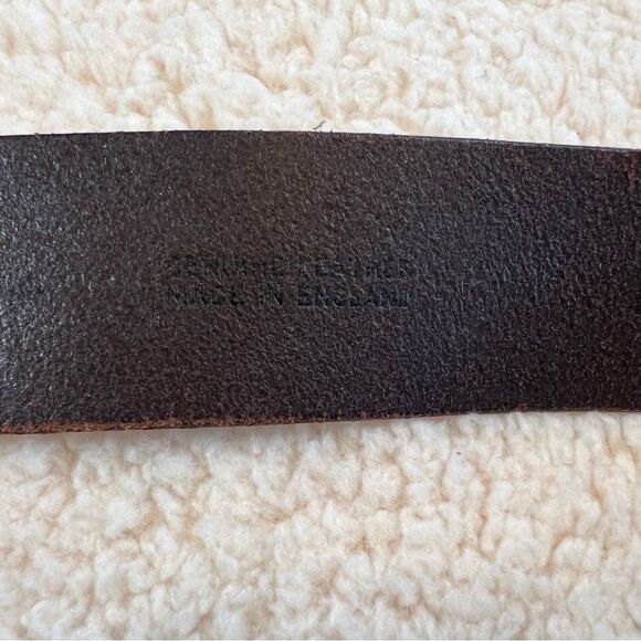 Abercrombie & Fitch Women’s Leather Belt Metal Loop Brown XL main image 4